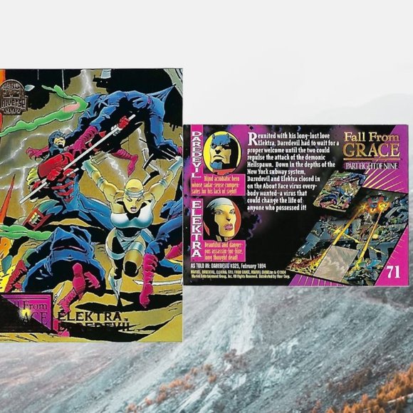 1994 Marvel Trading Cards - Fall From Grace Full Set of 9 - Picture 3 of 11
